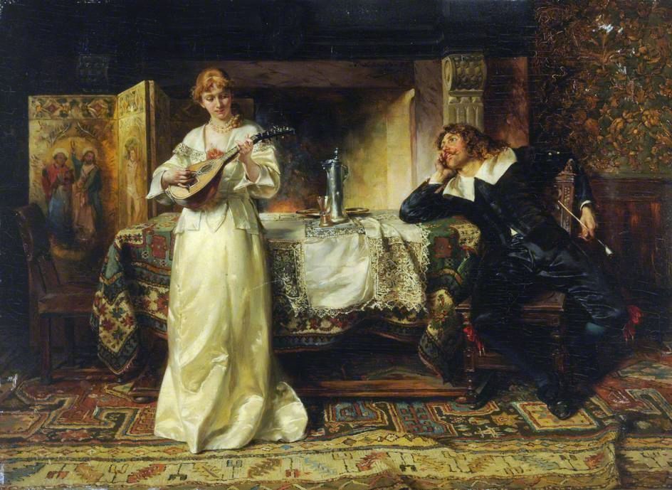 The Love Song by Albert Friedrich Schroder, 1886